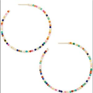 Kendra Scott Scarlet Gold Hoop Earrings in Multi